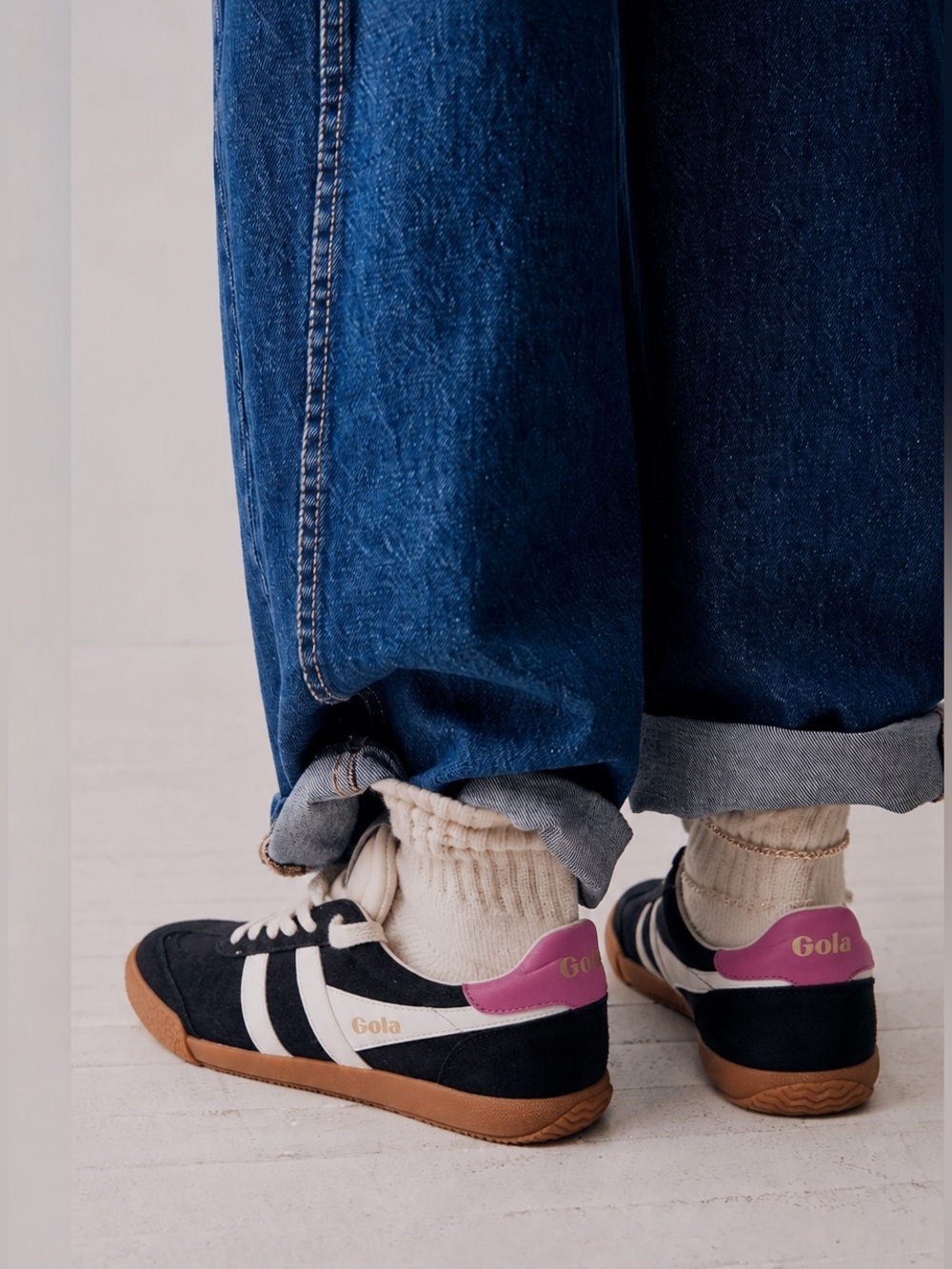 Gola Elan black / pink sneakers Free People Anthropologie 9